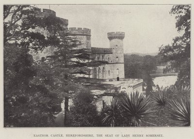Eastnor Castle, Herefordshire, säte för Lady Henry Somerset av English Photographer