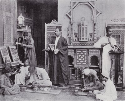 Egypten: A Mushrebieh Workshop (s/v foto) av English Photographer