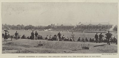 Engelska cricketspelare i Australien, Adelaide Cricket Oval, det engelska laget i fältet av English Photographer