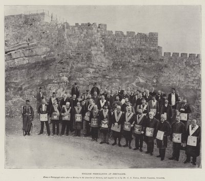 Engelska frimurare i Jerusalem av English Photographer
