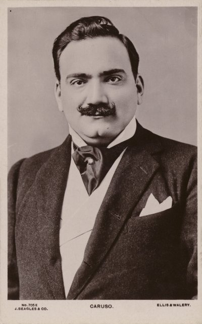 Enrico Caruso, italiensk tenor (1873-1921) av English Photographer