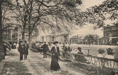 Ingång till Hyde Park, London (s/v foto) av English Photographer