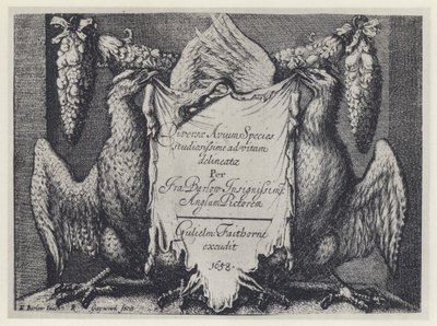 F Barlow, Diversae avium species, G Faithorne 1658 (s/v foto) av English Photographer