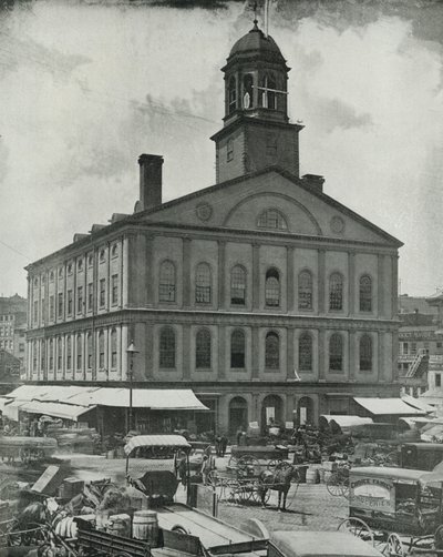 Faneuil Hall, Boston (s/v foto) av English Photographer