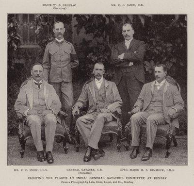 Bekämpning av pesten i Indien, General Gatacres Committee i Bombay av English Photographer