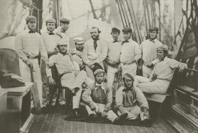Första engelska cricketlaget att åka till Amerika, 7 september 1859 (s/v foto) av English Photographer