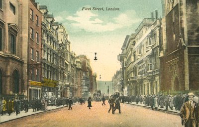 Fleet Street, London (foto i färg) av English Photographer