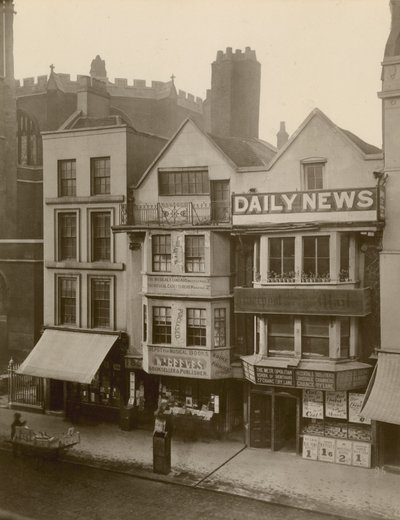 Fleet Street, London; norra sidan med Fleet Street 184-186 av English Photographer