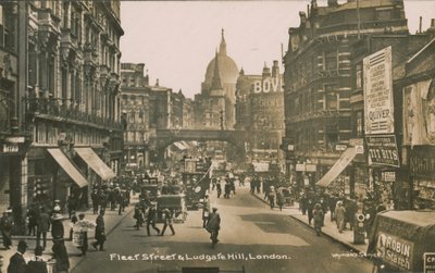 Fleet Street och Ludgate Hill, London av English Photographer
