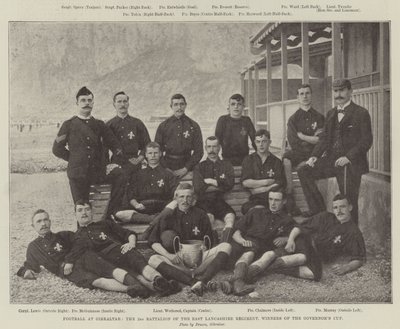 Fotboll i Gibraltar, 2:a bataljonen av East Lancashire Regiment, Vinnare av Governors Cup av English Photographer