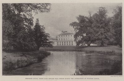 Frogmore House, där kung Edward kommer att bo under förändringarna på Windsor Castle av English Photographer