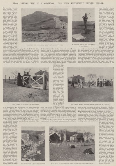 Från Laings Nek till Standerton, Boer pensioneringen före Buller av English Photographer