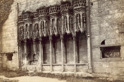 Furness Abbey, Sedilia (s/v foto) av English Photographer