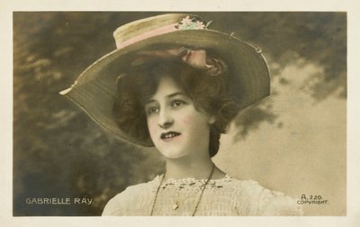 Gabrielle Ray, engelsk skådespelerska (färglagd bild) av English Photographer