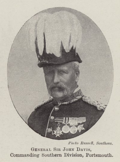 General Sir John Davis, befälhavande Southern Division, Portsmouth av English Photographer