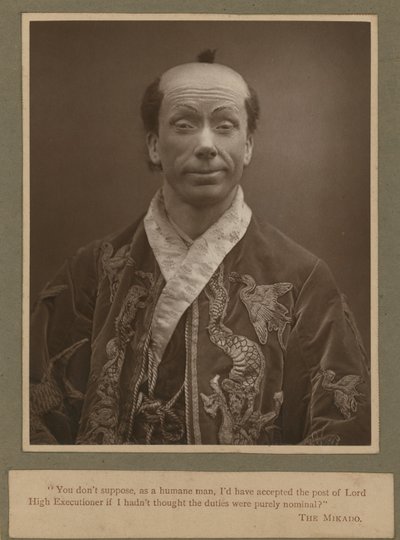 George Grossmith som Ko-Ko i The Mikado av English Photographer