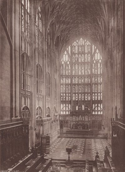 Gloucester: The Cathedral, Choir East (s/v foto) av English Photographer