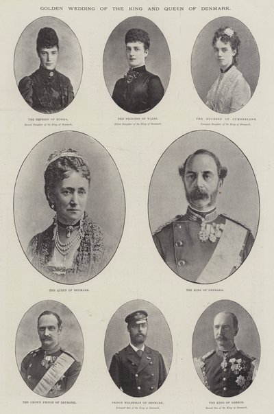 Danmarks kung och drottning guldbröllop av English Photographer
