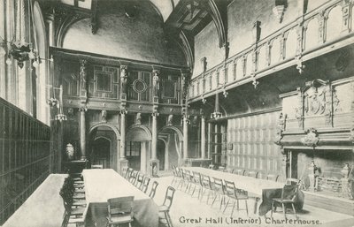 Great Hall, Charterhouse (s/v foto) av English Photographer