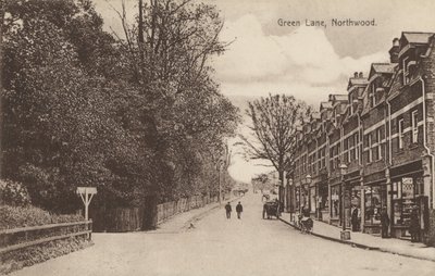 Green Lane, Northwood, nära London (s/v foto) av English Photographer
