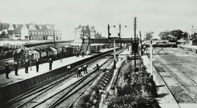 Grove Park Station: exteriör och plattformar, 1888 av English Photographer