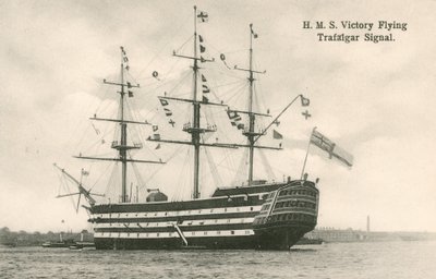 HMS Victory, flygande Trafalgar-signal av English Photographer