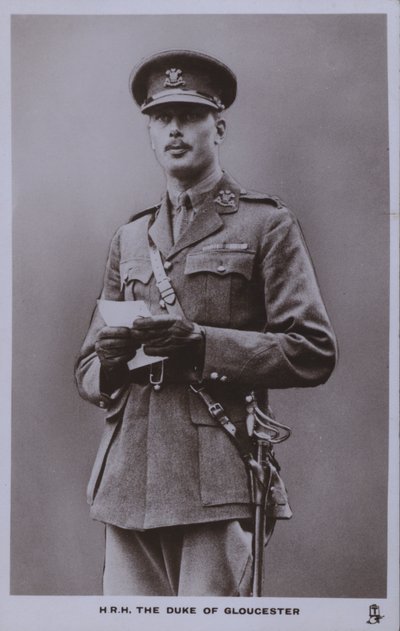 HRH The Duke of Gloucester (s/v foto) av English Photographer
