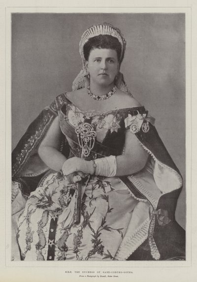 HKH hertiginnan av Saxe-Coburg-Gotha av English Photographer