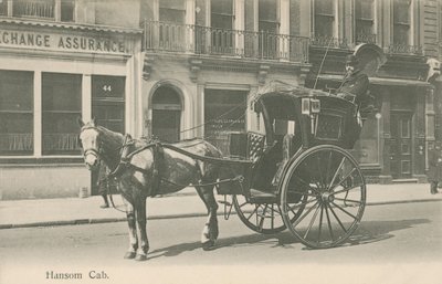 Hansom Cab, London av English Photographer