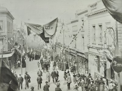 Hare Street: öppnande av Woolwich-färjan, 1889 av English Photographer
