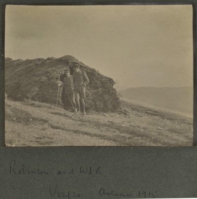 Harold Roper Robinson och William Lawrence Bragg, Vosges, hösten 1915 av English Photographer