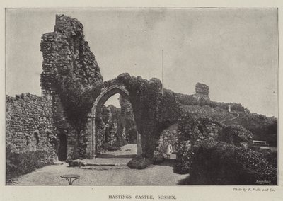 Hastings Castle, Sussex av English Photographer