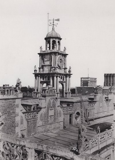Hatfield House, The Clock-Turret (s/v foto) av English Photographer