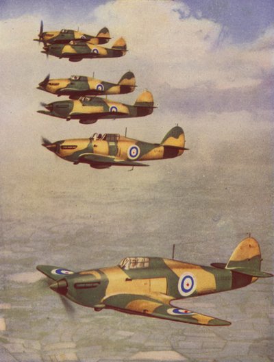 Hawker Hurricanes (foto i färg) av English Photographer