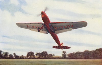 Heinkel flygplan med slitsar och klaffar (färgfoto) av English Photographer