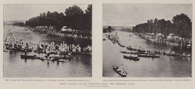 Henley Regatta i kröningsåret, två viktiga heat av English Photographer