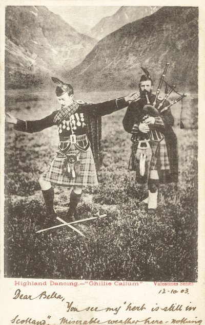 Höglandsdans - "Ghillie Callum" (svartvitt foto) av English Photographer