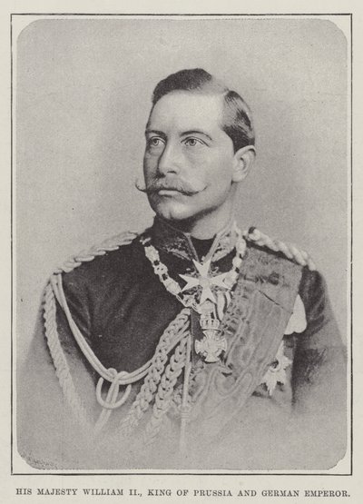 Hans Majestät Vilhelm II, kung av Preussen och tysk kejsare av English Photographer