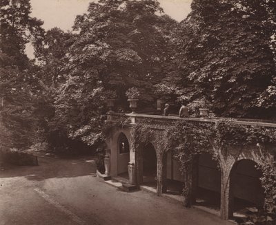 Holland House, London: Terrace over Colonnade, South Side (s/v foto) av English Photographer