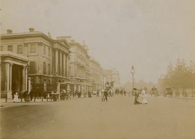 Hyde Park Corner och Piccadilly, London av English Photographer