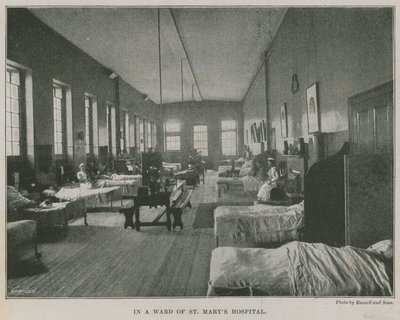 På en avdelning på St Marys Hospital, London av English Photographer