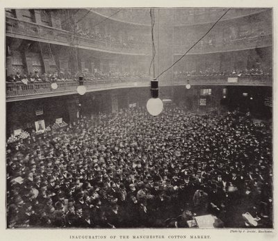 Invigning av Manchester Cotton Market av English Photographer