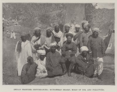 Indian Frontier Disturbances, Muhammad Sharif, Khan of Dir, och följare av English Photographer