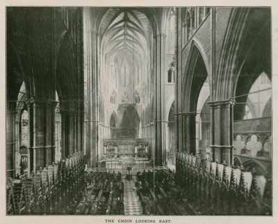Interiör av Westminster Abbey av English Photographer