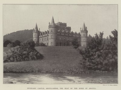 Inverary Castle, Argyllshire, säte för hertigen av Argyll av English Photographer