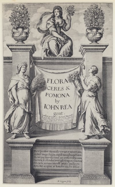 J Rea, Flora, Ceres och Pomona, R Marriott 1665 (s/v foto) av English Photographer