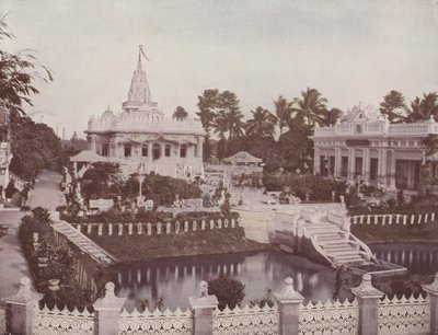 Jain Temple, Calcutta (färgat foto) av English Photographer