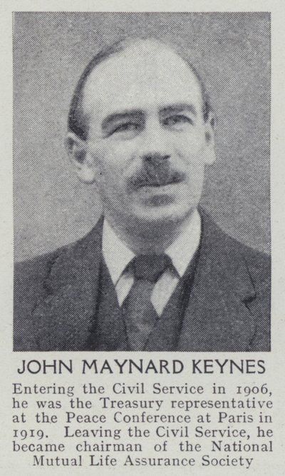 John Maynard Keynes (s/v foto) av English Photographer