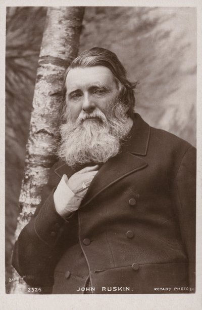 John Ruskin (1819-1900), engelsk författare, konstkritiker, konstnär och samhällstänkare av English Photographer