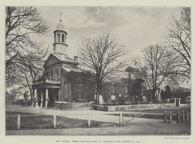 Kew Church, där prinsessan Mary av Cambridge gifte sig 1866 av English Photographer